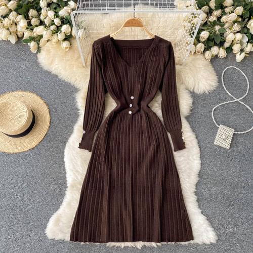 SR.Singreiny Fashionable Knitted Dresses