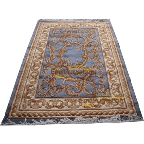 Woven wool carpet plush Antique Knotted Folk Floor For Bedroom Room Floor Decoration Colorful