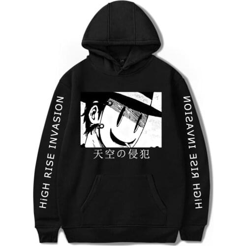 High Rise Invasion Anime Hoodie Casual Pullover Streetwear Sweatshirt Cartoon Printed Clothing For Men/Women Tops Tracksuit