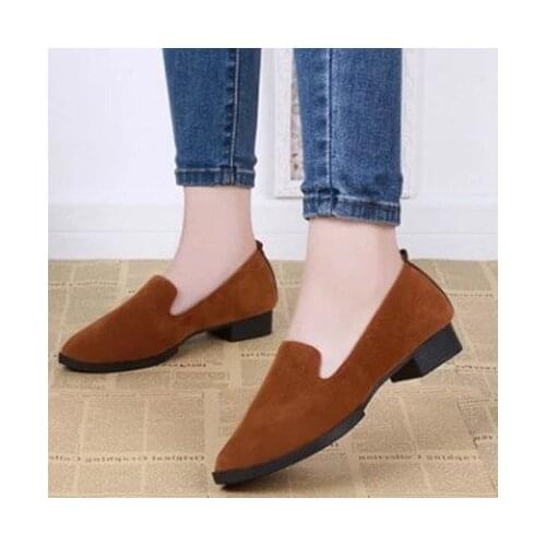 LIHUAMAO loafers for women flats slip on pointed toe ladies dress shoes party work cute shoes