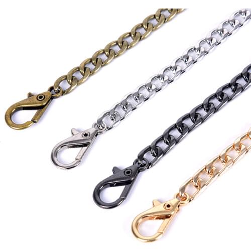 1Pc 40cm Metal Strap Chain Shoulder Cross Body Bag Handbag Purse Strap Accessories