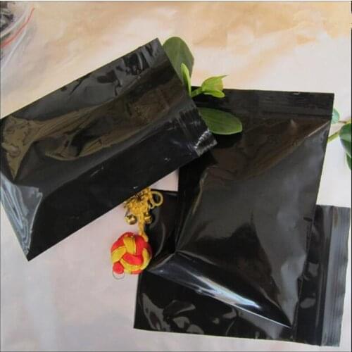 10 Pcs Boutique Black Closure Pockets Zifeng Dai Zipper Sealing Bags Bag Gift Dried Food Fruit Nuts Tea Packaging Pouches