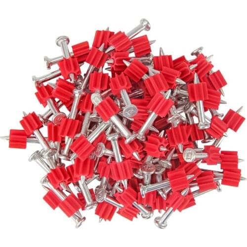 100PCS Hard Cement Wall Steel Nail 27mm-52mm Shoot Nails Hardened Advertising Pegs Picture Frames Fasteners Hardware Accessories