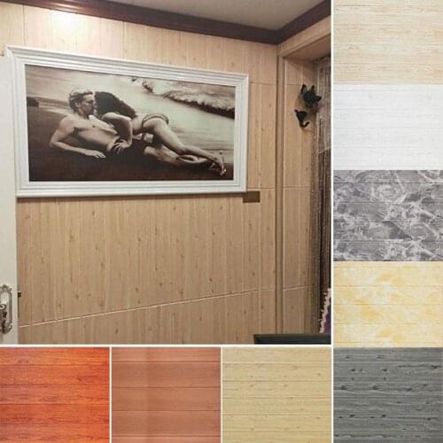 3D Wall Stickers Foam Stickers Wall Stickers 3d Wall Stickers Wallpaper Self-adhesive Wood Grain Moisture-proof