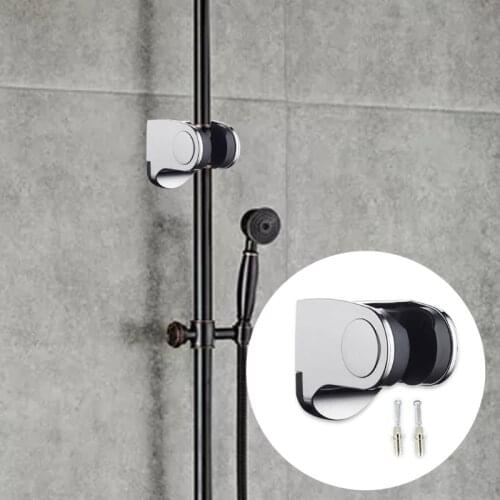 Bathroom Accessories Universal ABS Chrome plated Shower Slide Rail Bar Holder Adjustable Clamp Holder Bracket Replacement