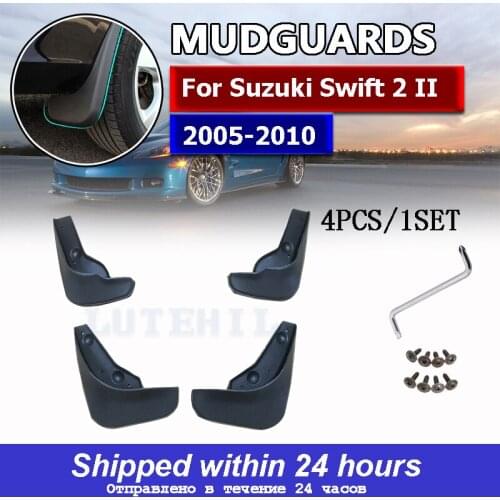 Car Mud Flaps For Suzuki Swift 2 II 2005-2010 Mudflaps Splash Guards Mud Flap Mudguards Fender 2006 2007 2008 2009