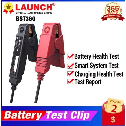 LAUNCH X431 BST360 Battery test Clip Analyzer 12V 2000CCA Voltage Car Battery Tester Charging Cricut Load Tools