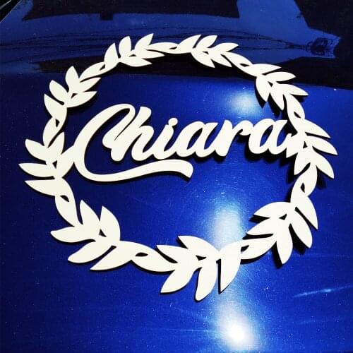 Personalized Round Wood Floral Name Sign Baby Child Name Signs Nursery Decoration Baby Shower 1st Birthday Gift Nursery Decor