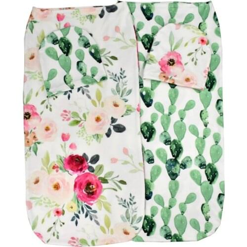 Various Design Print Baby Cocoon Sleepsack Swaddle Blanket for Newborns Infant Unisex Cozy Sleeping Bag Headband Fit 0-3 Month