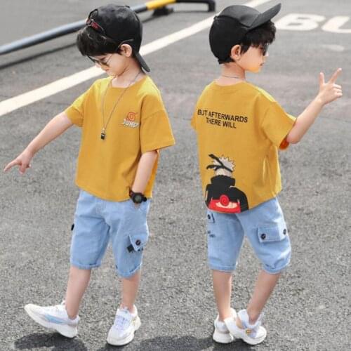 Baby boys clothes sets 3-13T kids summer t shirt+shorts 2pcs/set short sleeve costuming for boys sport clothes children shirt