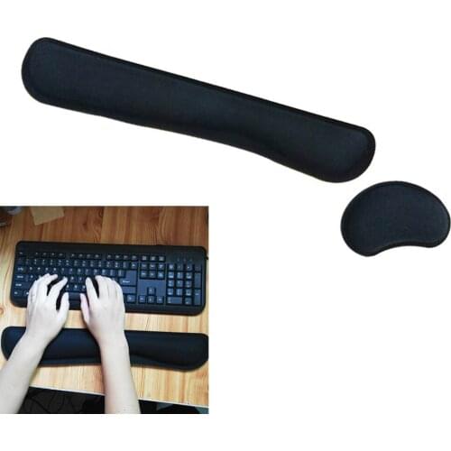 Keyboard Wrist Rest Pad Mouse Gel Rest Ergonomic Cushion with Memory Foam for Computer Laptop PC UY8