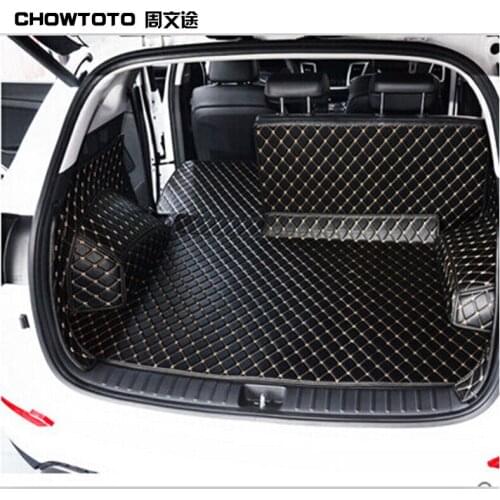 CHOWTOTO Custom Special Trunk Mats For Hyundai ix35 Durable Wear-resisting Non-slip Boot Carpets For Ix35 Lagguge Pad