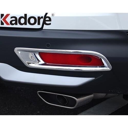 Rear Fog Light Lamp Cover Trim For Honda CRV CR-V 2020 2021 ABS Chrome Back Foglight Molding Strip Trims Car Styling Accessories