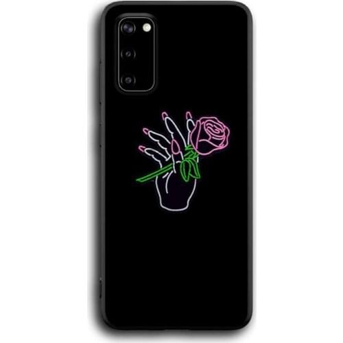 Fashion Neon Gesture Phone Case for Samsung S6 S7 edge S8 S9 S20 S21 S30plus ultra S21/S30 S10-5G lite 2020 S10E