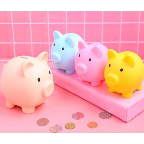 Cartoon Pig Shaped Money Boxes Children Toys Birthday Gift Home Decor Coins Storage Box Kids Money Saving Piggy Bank