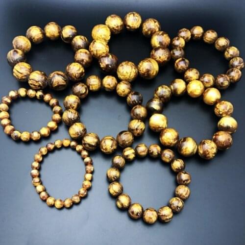 New beads, high imitation gold ambe, sea, willow, mala beads bracelet, wooden religion bracelet luckly accessory