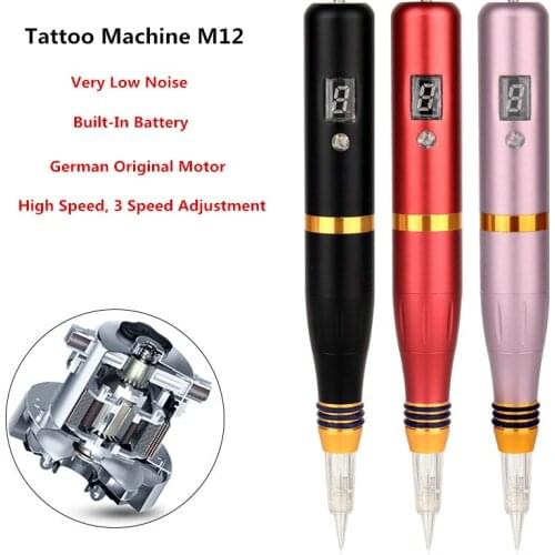 New High Quality Spiral Interface Built-In Battery Permanent Makeup Tattoo Eyebrow Lip Eyelines Machine