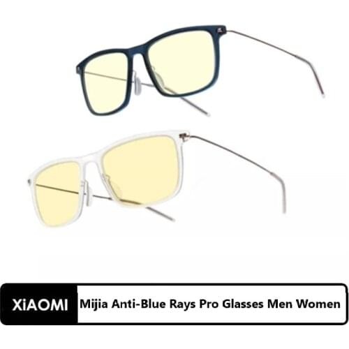 New Original Xiaomi Mijia Anti-Blue Rays Pro Glasses Men Women Ultralight Anti-UV Glasses For Computer Play Phone Driving