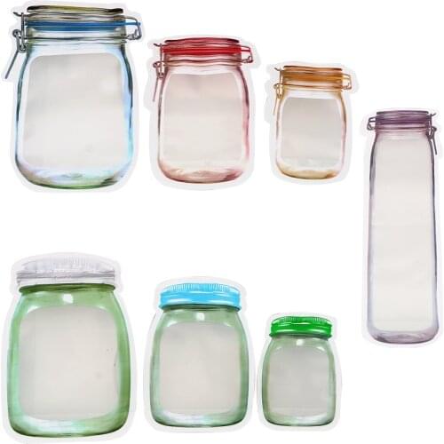 Food Grade Plastic Zip Lock Bag Food Snack Pouches Smell Proof Clip Zipper Storage Stand Up Bag