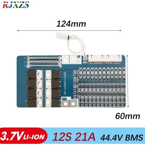 BMS 12S 21A 50.4V li-ion BMS PCM battery protection board bms pcm for electric bike battery cell pack circuit board
