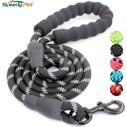 Apgrade 5 FT Strong Dog Leash with Comfortable Padded Handle and Highly Reflective Threads Dog Leashes for Medium and Large Dogs