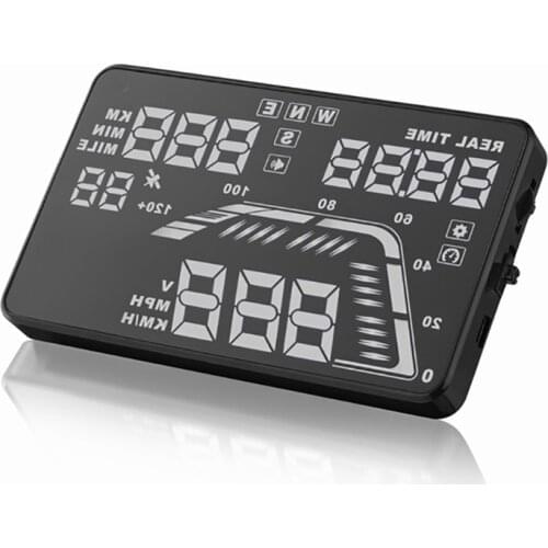 Q7 Multi-color 5.5 Inch GPS HUD Head-Up Display Projection Car Trucks Cigarette Lighter Charger