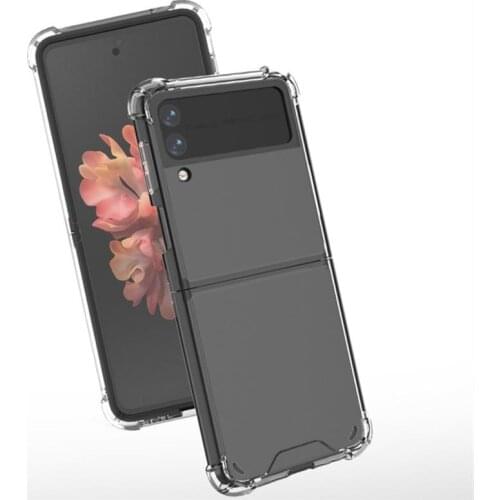 Transparent Cover Compatible For Samsung Galaxy Z Flip3 Anti-Fingerprint And Foldable Cellphone Protective Cover