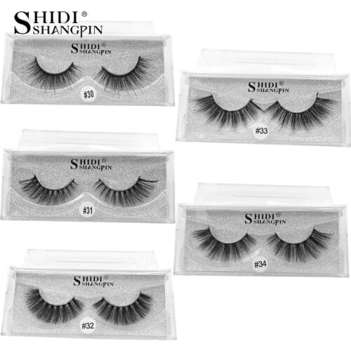 SHIDISHANGPIN 1 Pair 3d mink lashes natural long false eyelashes 3d hand made mink eyelashes false lashes eyelash extension