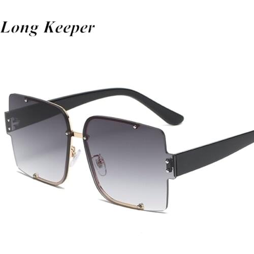 Vintage Oversized Sunglasses Women 2020 Luxury Retro Square Big Frame Sun Glasses Men Brand Designer Black Shades Eyewear Gafas