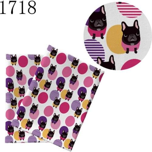 DIY Pillow Hat Shopping Handmade NEW Cartoon dog Print Polyester Patchwork Stof mask FABRIC1718