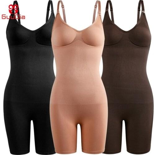 GUUDIA Shapers Women Bodysuits Shapewear Thigh Slimming Butt Lifter Fajas Colombianas Slimmer Body Shaper Bodysuit Seamless