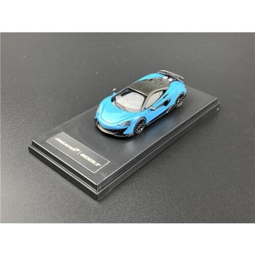 LCD 1/64 Scale Mc_Laren 600LT Super Car Blue Diecast car Model Toy Collection Gift