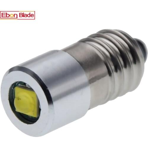 1Piece 3W E10 3V 3.8V 4.5V 4.8V 6V 3-6V 4-24V 18V XBD Chip LED Flashlight Bulb Head Lamp Replacement Torch Bike Moto Screw Ligh