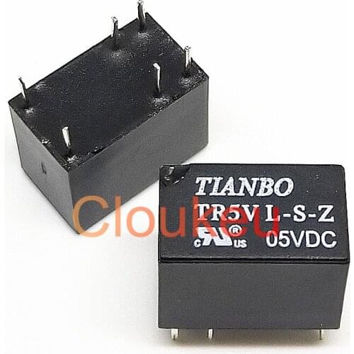 100Pcs Relay DIP6 TR5VL-S-Z- 5VDC 12VDC 24VDC 5V 12V 24V 2A