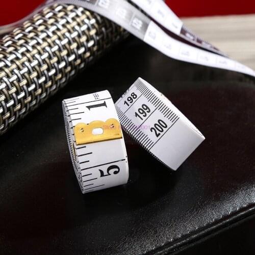 200pcs Durable Soft 2M Long Measuring Ruler Sewing Cloth Tailor Tape Body Measure Ruler Dressmaking Measuring Tape Top