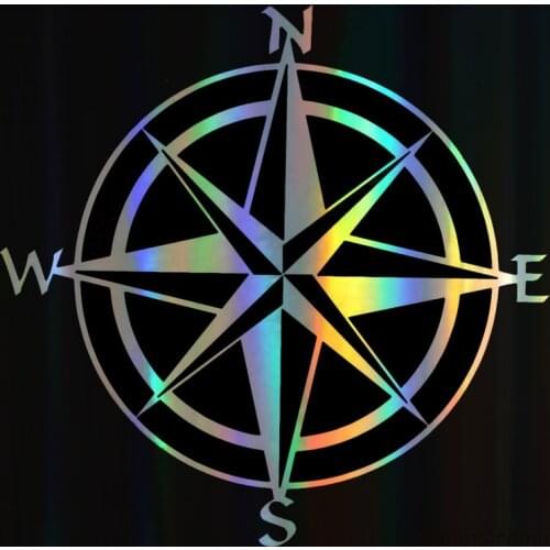 3D Car Sticker Car Styling Compass Travel Wanderlust Direction NSWE Stickers and Decals Vinyl Sticker on Car Styling,15cm*15cm