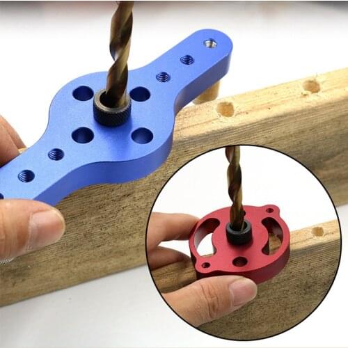 6/8/10mm Vertical Pocket Hole Jig Woodworking Drilling Locator Mini Wood Dowelling Self Centering Drill Guide Kit Hole Puncher