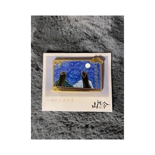 Anime WORD OF HONOR Wen Kexing Zhou Zishu Scene Series Metal Badge Button Brooch Pins Collection Medal Toy Souvenir Cosplay