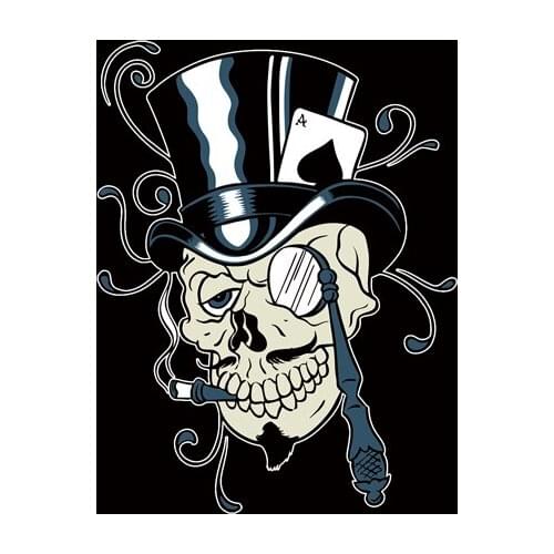 Large Skull Pirate Flag Hanging Banner Flag with skull expression skull magician facial banner flag