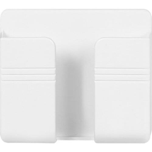 HOT-Wall Mounted Organizer Box Remote Control Mounted Mobile Phone Plug