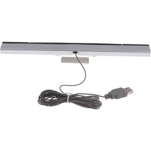 Hot sale Game accessories Wii Sensor Bar Wired Receivers IR Signal Ray USB Plug Replacement for Nitendo Remote
