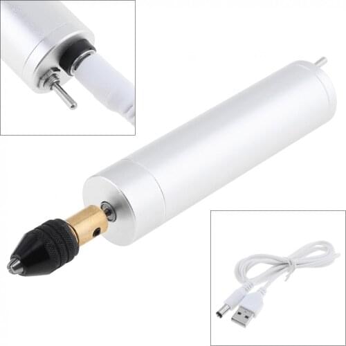 Mini DC 5V-6V 180 Motor Electric Hand Drill USB Rotary Tool Set with Hex Wrench for Engraving / Polishing / Drilling