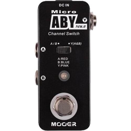 MOOER ABY MKII Guitar Effect Pedal Mini Channel Switch Guitar Pedal True Bypass Full Metal Shell Guitar Parts & Accessories