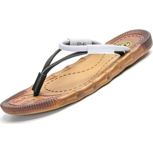 Jumpmore 2021 Mens Slippers Fashion Flip Flops Men Summer Outdoor Sandals Casual Slippers Size 39-44