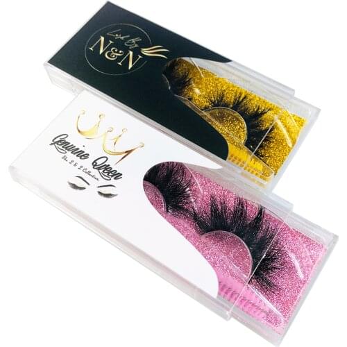 Wholesale 5D mink lashes case eyelash packaging box custom lash boxes packaging logo plastic sliding clear custom lash Case