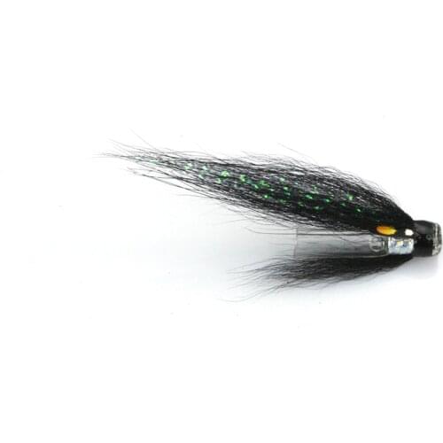 Riffle Hitch Silver Stoat Tube Fly Salmon Sea Trout Flies Plastic Tubes (8-pack)