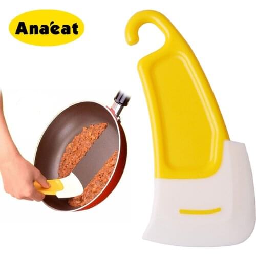 ANAEAT 1Pcs Silicone Non-Stick Oil Pot Scraper Butter Spreader Cooking Tools Kitchen Accessories