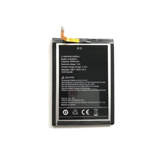 Umi Plus Battery Replacement 426486HV High Quality Large Capacity 4000mAh Back Up Battery For Umi Plus E Smart Phone