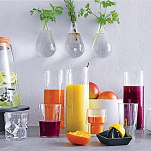 Glass Vase Terrarium Vases Flower Pots Wall Glass Candle Modern Vaso Wedding Air Planter Decoratives Vase