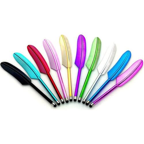 Feather Style Stylus Pen Precision Stylus Pens Universal Touchscreen Pen Soft Tip Capacitive Stylus for Touch Screens Devices